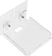 1 Set Floating Camera Wall Shelf No Punching Required Sturdy Transparent Bracket for Indoor Use Versatile Security Camera Holder for Living and Bedroom Monitoring