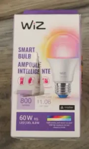 NEW WiZ White & Color Changing Wi-Fi Smart LED Light Bulb