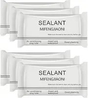 Mastic Clay - Waterproof Sealant for Holes | 6 Home Wall Sealing Glue Fillers Mending Mud Block Repair for Air Conditioning Holes