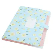 Plastic Floral Printed Accordion Document File Folder Expanding Letter Organizer for School Teacher and Office