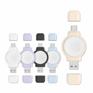 【Photofast】SPIN Charge Apple Watch 手錶磁吸雙頭無線充電器(USB-A/Type-C)