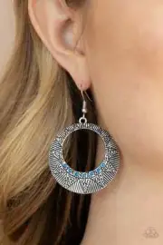 Paparazzi: Adobe Dusk - Blue Earrings