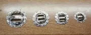 Pico Edge Sterling Overlay SLOTTED Concho - Various sizes (EACH)