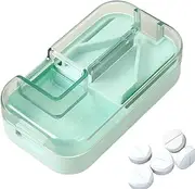 Small Pill Cutter,Small Pill Splitter Dose Tablet Cutter - Safety Guard Accurate Cut Tool Medicine Crusher for Large Medication
