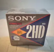 Sony 2HD MFD Floppy Diskettes IBM Formatted 3.5 Inch 10 Pack FACTORY Sealed
