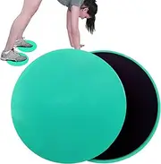 Sliders - 2 x Double Sided Pilates Glider Discs | Carpet, Workout Equipment, Fitness and Abdominal Exercise Equipment for Parquet Floors