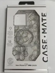 Case-Mate Tough Clear Series Case for iPhone 15 Pro Max - Floral Gems