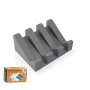 Soap Dishes, Silicone Shower Soap Dish with Drianage, Bar Soap Holder & 1 Grey