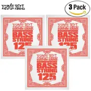 3-PACK Ernie Ball 1625 Nickel Roundwound .125 Electric Bass Single String