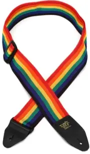 Ernie Ball 2-inch Polypro Strap - Rainbow (5-pack) Bundle