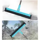Floor Squeegee Long Rubber Floor Scraper Household Window Pet Hair Dust Broom