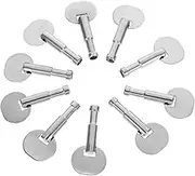 LIFKICH 10pcs Box Music Box Key Accessories Windup Key Repair Wind up Mechanism Windup Mechanism Key Musical Mechanism Key Musical Movement Winder Music Movement Keys Silver Metal