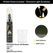 Touch Up Paint For Land Rover All Models 540 Deep Bronze Green With Polish Paste