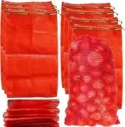24 Pack 20 x 14 Mesh Onion Bags Reusable Drawstring Fresh Produce Storag
