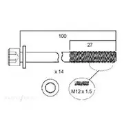 Permaseal Cylinder Head Bolt Set - HBS110