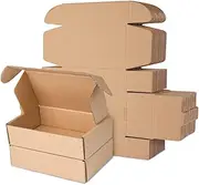 Corrugated Cardboard Shipping Boxes, 180x110x40mm Small Parcel Boxes, Packaging Mailing Boxes for Business, Posting, Small Packet Shipping, Storing or Gift(Pack of 10)