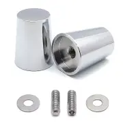 Chrome Volar Left And Right Handle Bar Ends For Kawasaki Ninja 250 500 650R