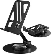 Phone Stand Universal 360 Degree Adjustable Phone Holder, 4-8'' Devices Tablet Holder Compatible for iPad, iPhone, Galaxy, Kindle Fire Tablets