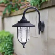 Polycarbonate Vintage Coach Light Lantern in Black Rust Proof Eurotech - LWL382