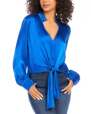 Karen Kane Tie Front Top