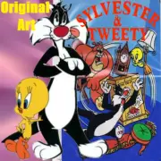 1981 Original Art Vintage Coloring Book, Tweety & Sylvester, Whitman