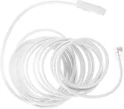 Gadpiparty British Telephone Cord Extension Cord Long Landline Cable Telephone Cable Extension Landline Phones for Phone Wire White Plastic