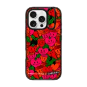 iPhone 16 Pro Impact Ring Stand Case MagSafe Compatible Flowers and Hearts By Matthew Langille