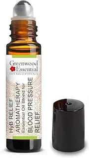 Greenwood Essential HIGH BLOOD PRESSURE RELIEF - AROMATHERAPY Essential Oil Blend of Vetiver, Clary Sage, Ylang Ylang & Geranium Essential Oils 10ml (0.33oz)
