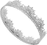 [COLLBATH] King Crown Performance Costume Accessory Retro Crown Vintage King Headband Vintage Crown Man Crown Birthday Crown King Cosplay Props Crown for Prom Crown for Party Golden Metal