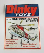 Dinky Toys 736, Bundesmarine Helicopter Shop Window Sign - Unused Mint Condition