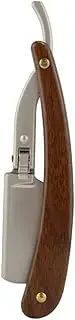 HAPINARY Manual Vintage Shave Razor Wood Grain Handle Close Shaving Tool for Men Barbershop Stainless Steel Abs for Smooth Shave Random Style