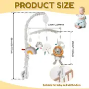 Musical Crib Mobile with Soft Plush Dolls Clip On Baby Crib Mobile with AU#