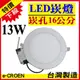 【奇亮精選】含稅 e-CROWN LED崁燈【13W-崁孔16公分16cm 台灣製造】厚度僅1公分 超薄崁燈漢堡燈