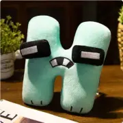 Luminous Alphabet Lore Plush Toy Soft Stuffed Pillow Glowing Colorful English H