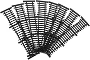 Milisten 8pcs Fence Model Fairy Garden Accessories Decorative Garden Edging Decorative Picket Fence Garden Fence Edging Fairy Garden Fence Miniature Fairy Garden Picket Mini Fence Black Abs