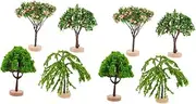 8 Pcs Simulated Mini Tree Mini Garden Decoration Sand Table Tree Model Artificial Tree Sand Table DIY Model Simulation Tree Ornament Simulation Tree Model Mini Trees for Crafts