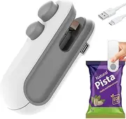 Wazdorf Sealing Clip - Portable Mini Sealing Machine Handheld Packet Sealer for Food, Snacks, Chips, Fresh Storage, Plastic Bag Sealing Machine (Small)