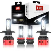 For Smart Fortwo 2016-2018 4X 6000K LED Headlight High/Low Beam+ Fog Light Bulbs (for: Smart)