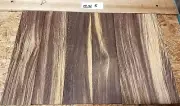 SIX BEAUTIFUL EXOTIC SANDED MARBLE WENGE THINS WOOD LUMBER 12 X 3 X 1/4" MW5