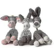 Indestructible Robust Donkey, Squeaky Dog Toys For Aggressive Chewers, Stuffed Dog Toy Plush Dog