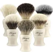 Pure White Badger Hair Shaving Brush With Brass Handle MEN Grooming Tool