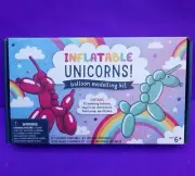 Unicorn Balloon Modeling Kit Brand New Sealed 32 Balloons Hand Pump & Stickers