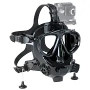 [EU Direct] DIDEEP Diving Face Scuba Cover with Camera Mount, 180° View Panoramic Full Face Diving Cover, Anti-Fog & Ant