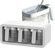 Seasoning Rack For Wall | Food Storage Container With Multi-Grid - Condiment Organizer, Wall Mounted Condiment Box, Wall-Mounted Sugar Jar, For Needlework, Pills