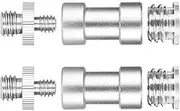 2 Kits 1/4" 3/8" Tripod Screw Converter Flash Light Stand Connector Spigot Adapter for DSLR Camera CR S-LTF14M38