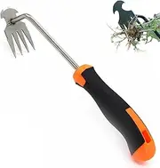 Everglowly Weeder, Weed Puller Tool, Gardening Deals, Weed Rake Long Handle, Garden Weeds Pulling Tool Uprooting Weeding Tool, Portable Stainless Weeding Artifact for Vegetable Yard Planting (1PCS)