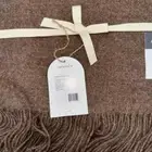 Berkshire Pure Alpaca Hypoallergenic Throw Blanket Taupe Brown PERU 50"x70";NWT