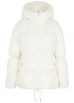 Moncler Taleve Hooded Quilted Shell Jacket - Off White - 1 (UK 10 / S) 1 (UK 10 / S)
