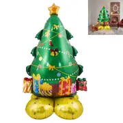 Christmas Foil Balloon Tree Self Standing Reusable Garland Arch Kit for Xmas Party Decoration-Style 3