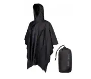 MIL-TEC Brand army style waterproof rain RipStop poncho cape military Black